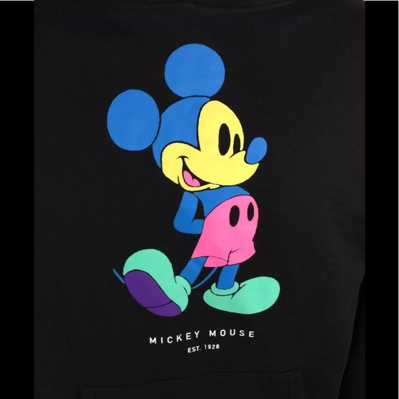 NWT Neff Disney Men’s M Black Mickey Mouse Hoodie - Picture 2 of 8